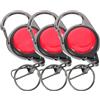 BCOATH 3 Pezzi Moschettone Cavo Retrattile Antismarrimento per Pesca, Set