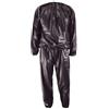ECMQS Tuta da sauna in PVC, per uomini e donne, nero, L
