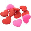 MOBUTOFU 10 Pezzi Smorzatore a Cuore in Silicone per Racchetta da Tennis | Corde e Telaio, Installazione Semplice, Elasticità Durevole, Comfort Durante Match, Rosso e Rosa