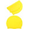 GANAZONO 2 Pezzi Cuffia da Nuoto in Silicone, Cappello da Nuoto e Antiscivolo, Giallo, per Allenamento, Piscina e Attività All'aperto