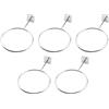 Asyduey Portapalline da 5 Pezzi Supporto da Parete Sport Esercizio Palla Organizzatore di Stoccaggio per Display Basket Pallavolo Calcio
