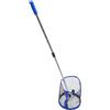 BESPORTBLE Raccoglitore Palline da Ping Pong, Contenitore per Palline da Tennis, Acciaio Inox e Nylon, Manico Telescopico Retrattile, Arancione, per Allenamento e Uso Macchina Lanciapalle