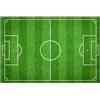 Angoily Adesivo per Pavimento 3D a Forma di Campo da Calcio in PVC Antiscivolo Verde, per Camera da Letto