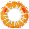 Generico Orange Fruit Pool Float Tube Leak Proof Swim Ring with Handle