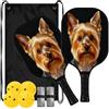 FRODOTGV Silky Tiny Companion Dog Spin Carbon Pickleball Paddle | Per interni ed esterni