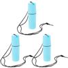 TOYANDONA 3 Pezzi Barattolo per Spiaggia in Plastica Blu Galleggiante e Compatto, Scatola Stagna per Snorkeling e Piccoli Oggetti Come Monete e Elettronica