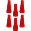 HOMOCONO 6 Pezzi Punte Frecce Arco in Gomma 8mm, Rosse, per Giochi | Ricambi Sicuri per Tiro, Design Versatile, Stile Minimalista, Pratici per Allenamento e Uso Sportivo