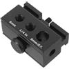 Cabilock Alluminio Clip Scorrevole Nero per Tavolo da Campeggio | Fori 6mm, 1/4 e 8mm, Montaggio Rapido senza Utensili, Pad Antiscivolo