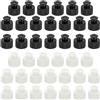 uxcell 40 tappi in plastica 28/410, tappi per bottiglie d'acqua da 28 mm, tappi intrecciati per bottiglie sportive, coperchi a prova di perdite, coperchi di ricambio per bottiglie d'acqua, coperchi