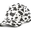 GuoChe Cinghia regolabile in plastica materiale traspirante da baseball | Corona profonda 13 cm per adulti unisex design classico quotidiano per uso quotidiano semplice motivo stampa mucca stile
