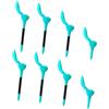 FOLODA 8Pcs Golf Tees, bassa resistenza Distanza Base per Driver | Tee da allenamento per golf, bassa resistenza più distanza, allenamento costante in altezza, set di supporto stabile