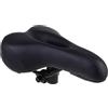 Abaodam Sella Bici Comoda in Cuoio Nero, Design Ergonomico e Ammortizzato | Seduta Assorbente e Confortevole, Forma Studiata per Mountain Bike, Accessorio Ciclismo Nero