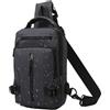 Generic Borsa a tracolla da uomo impermeabile antifurto portatile