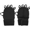 Lastdaytime Peso polso in poliestere nero 49 cm resistente allo sporco | 475 g di sabbia integrata, protezione tampone, allenamento con pesi, boxe, muay thai, sacco pesante