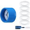 Vdaxvme Universals - Raccordi per purificatore d'acqua da 28 mm, compatibilità con bottiglie di plastica, include 10 guarnizioni di ricambio per campeggio, zaino, filtro dell'acqua