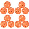 JUMPLAWN 12 Pezzi Palline da Allenamento Pe per Pickleball e Golf | Fori Piccoli, Preciso e Riutilizzabili, Arancia, per Interno ed Esterno, Visibili