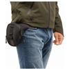 TAAC Borsa Unisex per Adulti da Gamba Urban, 18,5 x 12 x 4 cm, 1lt Cintura alla Vita, Nero, Unica