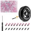 JETOP 100 viti di riparazione per pneumatici e forature, kit di chiodi con | Kit di viti autosigillanti per riparazione pneumatici, chiodi in gomma, set senza camera d'aria per auto, moto