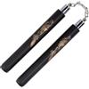Sportech Italia - Nunchaku gomma Allenamento Arti Marziali Kung Fu Wushu Karate Kobudo Arnis - nunciaco professionali (con catena)