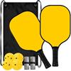 FRODOTGV Pagaia leggera per pickleball in tinta unita dorata | Pala de Pickleball per principianti intermedi