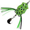 Gatuida Esca Artificiale Rana Mini Taglia 5,5g Verde in Silicone | Doppio Amo in Acciaio, Punta Collegamento Frontale, Striscia Posteriore, per Feeder e Pesca