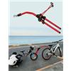 Generico Barra Traino Bici Bambino Collegamento Bicicletta Regolabile | Design triangolare regolabile for mountain bike, bici da corsa e bici pieghevoli