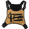 GUOXIAD Borsa Pettorale Tattica, Borse For Gilet Da Esterno, Zaini Da Alpinismo | Borsa da campeggio, borsa da gilet da pesca(Khaki)
