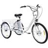Generic Triciclo elettrico 3 ruote per adulti, robusto, ideale per lo shopping.