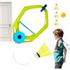 Generico Badminton Single Player Trainer, Adjustable Rebound Practice Set String