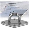 Fabater Occhiello in Acciaio Inossidabile 304, 5mm, Grado Marino, Lucidato | Raccordo per ponte per yacht, acciaio inossidabile 304, resistente alla corrosione, per kit amaca a vela per barche, uso