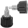 Luxshiny 2 Pezzi Perno a Molla Pomello per Cyclette, Regolabile in ABS Nero | Installazione Semplice, Uso Versatile, Ricambio per Attrezzi Fitness e Palestra Commerciale, Stile Moderno