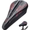 Risveglio Morbido Gel Bike Seat Cover Silicone Ammortizzazione | Particelle inferiori antiscivolo, cinghie regolabili, vestibilità sicura per MTB e bici da strada, senza spostamenti