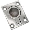 Cozypuff Bottoni per pavimento in acciaio inox (48 x 38 mm)