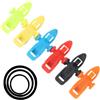 HOMOCONO Porta Amo da Pesca in Plastica per Canna, Supporto | Accessori Carpfishing, per Canna da Pesca e Canna, Facile Uso, Inserto in Gomma Incluso Colore Casuale