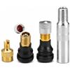 MELVORATIX Set di 4 Valvole Tubeless per Pneumatici Compatibili con Monopattini M365, PRO, 1S, Pro2 e Max G30, con Adattatore di Gonfiaggio da 4 cm, Metallo e Gomma