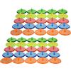 DEARMAMY 100 Pezzi Strumento Marcatore Rotondo Trasparente | Posizionamento Preciso e Leggero, Plastica, Accessorio Portatile Versatile per Gare Ufficiali e Golfisti