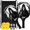 FRODOTGV Dark Wraith - Pagaia da pickleball in carbonio grafite | Per interni ed esterni