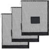 TOPBATHY 3 Pezzi Borsa Rete Extra Grande con Tracolla e Tasca per Pallavolo | Poliestere Nero, Chiusura Superiore a Coulisse, Fondo Rinforzato, Accesso Rapido in Spogliatoio e Campo