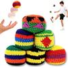 zingking 2026 Nuove Palle Da Sciopero A Maglia per Bambini E Adulti, Set Di 6 Borse A Gancio, Borse Per Piedi Fatti A Mano Per Giochi All'aperto, Parco Giochi E Viaggi