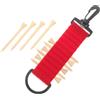 Levemolo Organizzatore per Tee da Golf Portatile, Leggero, in Plastica Rossa | Facile Usare e Trasportare, Resistente All'usura, per Tee Golf e Accessori da Gioco