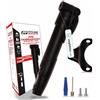 Pitlane Performance Pompa ad aria per bicicletta da viaggio, pompa compatta con 8 bar/120 PSI per tutte le valvole, mini pompa ad aria e pompa ad aria per bicicletta, piccola pompa per bicicletta