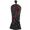 GOOACTION 1PC Spider Golf Club Fairway copertura testa in legno con ricamo creativo modello sintetico cuoio nero Golf Headcovers (3.4.5.7.X)