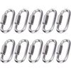 FSSTUD 10 moschettoni piccoli M3.5 in acciaio inox con chiusura a vite, moschettoni resistenti, moschettoni a collegamento rapido, moschettoni per escursionismo, zaino