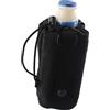 Yhenlovtt Porta bottiglia d'acqua con cintura, custodia in nylon resistente per pesca, corsa, caccia, portabevande portatile con coperchio, 7,3 x 18 cm, colore: marrone chiaro, Nero , Sport all'aria aperta