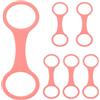 BESTonZON 6 Pezzi Clip per Boccaglio da Sub in Silicone, Supporto Cinturino Maschera, Flessibile, Rosa, per Tubo Snorkel e Cinghia Maschera, Immersioni Subacquee e attività Subacquee,