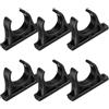 TOYANDONA 6 Pezzi Supporto in Plastica Nero per Canoe e Barche, Stabile | Clip, Tubi Metallici Spessi e Basi Antiscivolo, Design Smontabile per Viaggi All'aperto