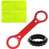 MERVYNGLYNNHUNTER 1 Pezzo Chiave Custodia Pedaliera Lega di Alluminio, Strumento Freni a Disco Bicicletta,Rimozione Cuscinetti Pedaliere Alta Solidità,Accessorio Smontaggio Manovelle Multifunzione,per