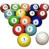 Generic Set da 16 Palline da Biliardo Calcio Gonfiabili, Palline da Snooker in Pell