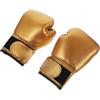 ARTIBETTER Guanti da Boxe per Pelle Pu, Fodera in Spugna | Finitura Perlata Oro, Traspiranti e Aderenti, per Arti Marziali e Cardio, Stile Unico per Ragazzi e Ragazze