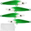 Generic Esche Per La Pesca Sulla Barca 4 Pezzi Attrezzature Artificiali Pesca | Attiche di pesca artificiali per la pesca per acqua salata ghiaccio acqua dolce lago fiume Trolling all'aperto